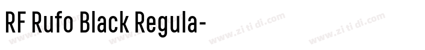 RF Rufo Black Regula字体转换